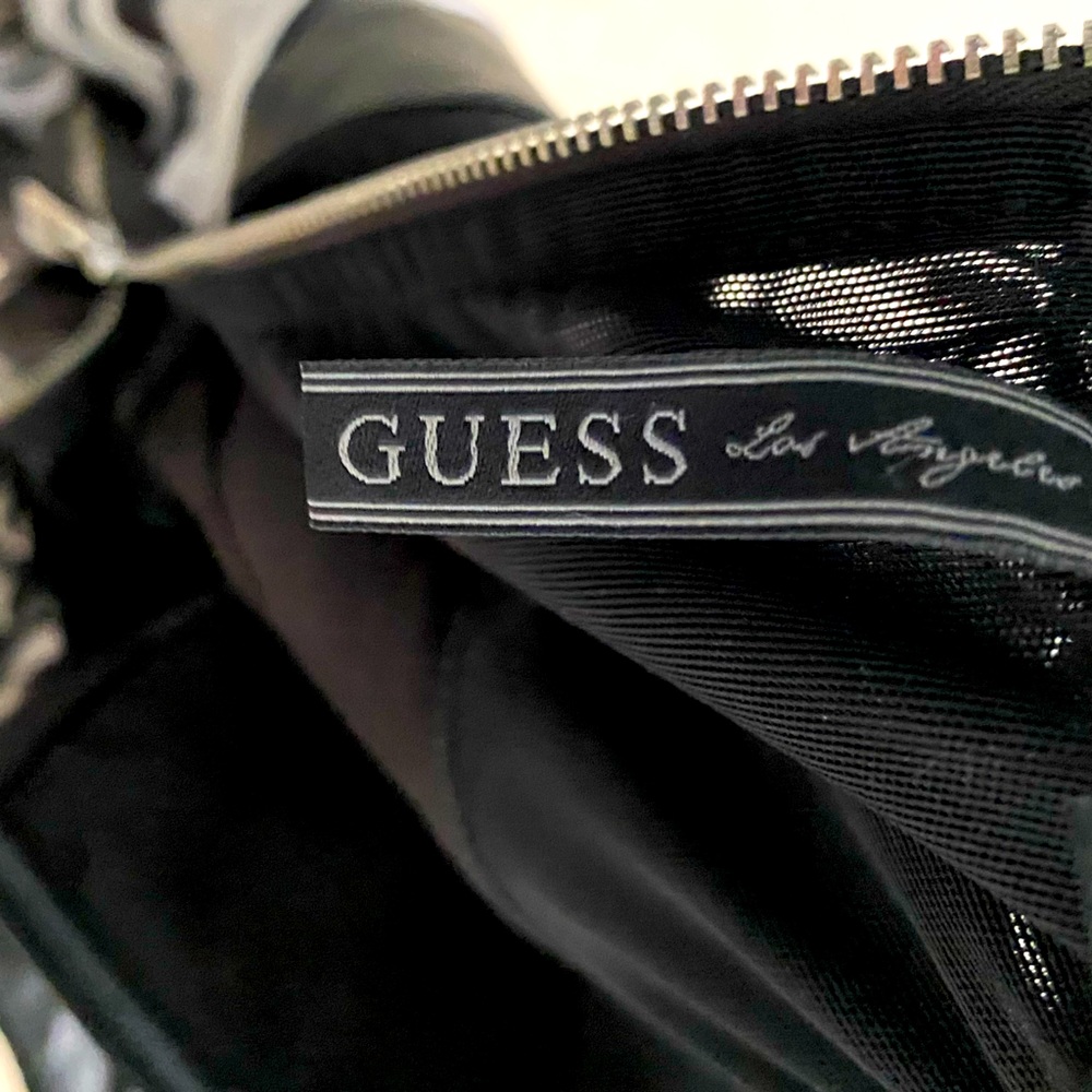Genuine Guess leather top,  dress. Size 10